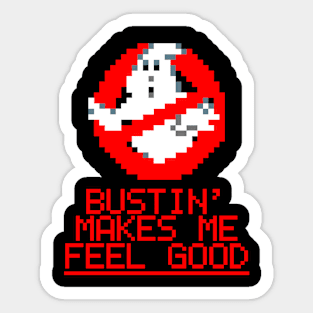 Bustin Ghost Red Sticker